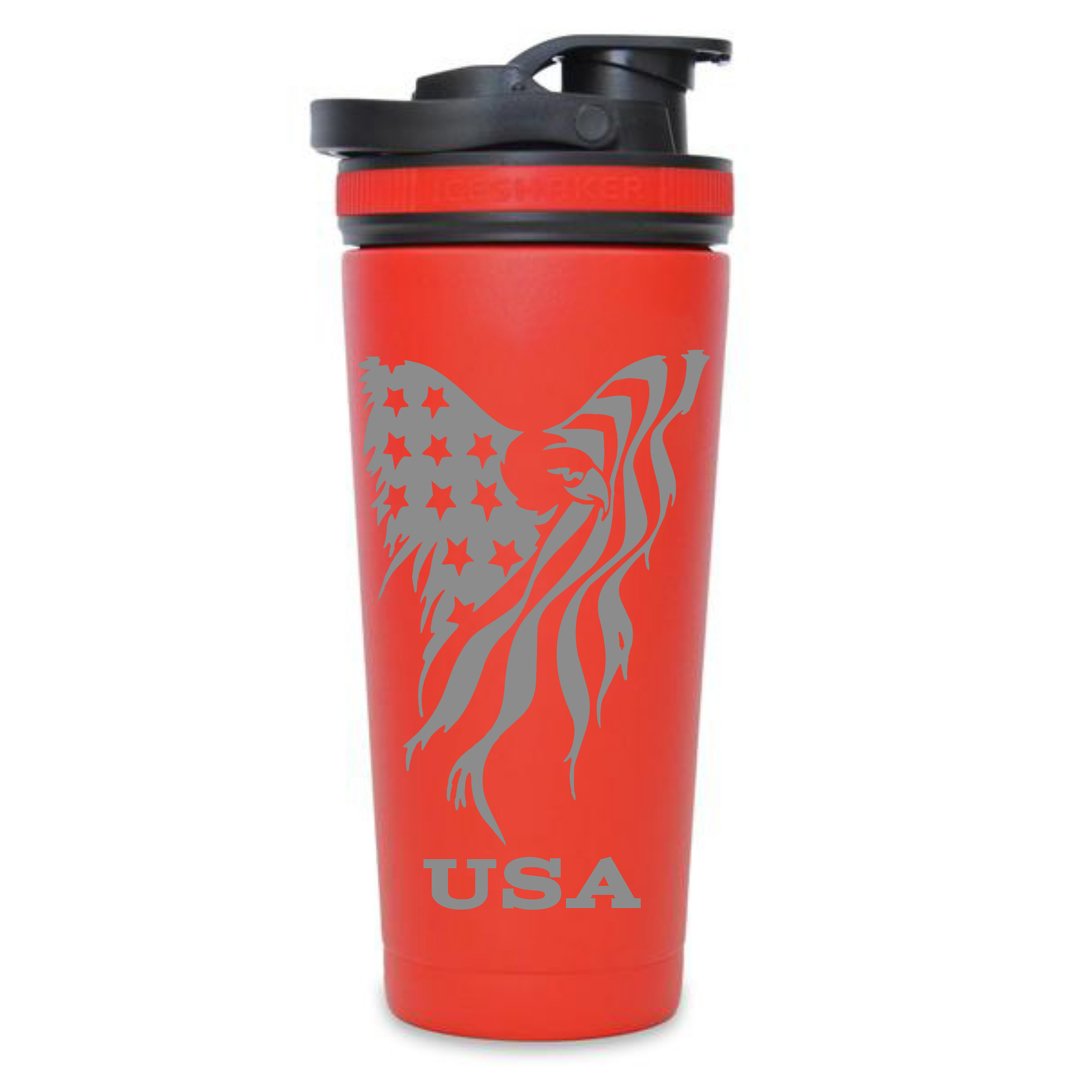 USA Eagle - Custom 26oz Ice Shaker Bottle