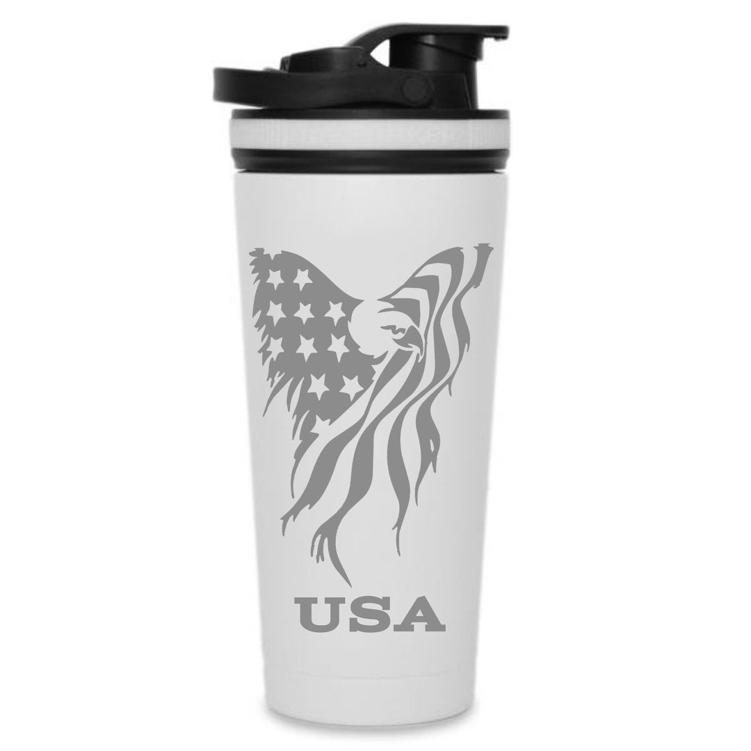 USA Eagle - Custom 26oz Ice Shaker Bottle