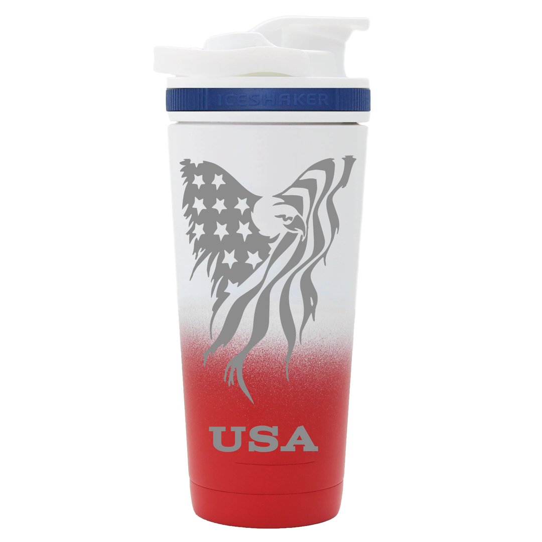 USA Eagle - Custom 26oz Ice Shaker Bottle